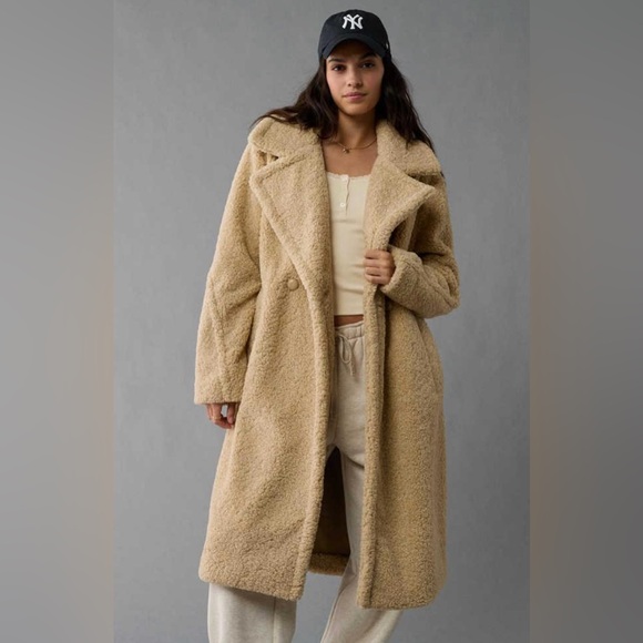 American Eagle Outfitters Jackets & Blazers - New American Eagle Long Teddy Coat Sz XS/S